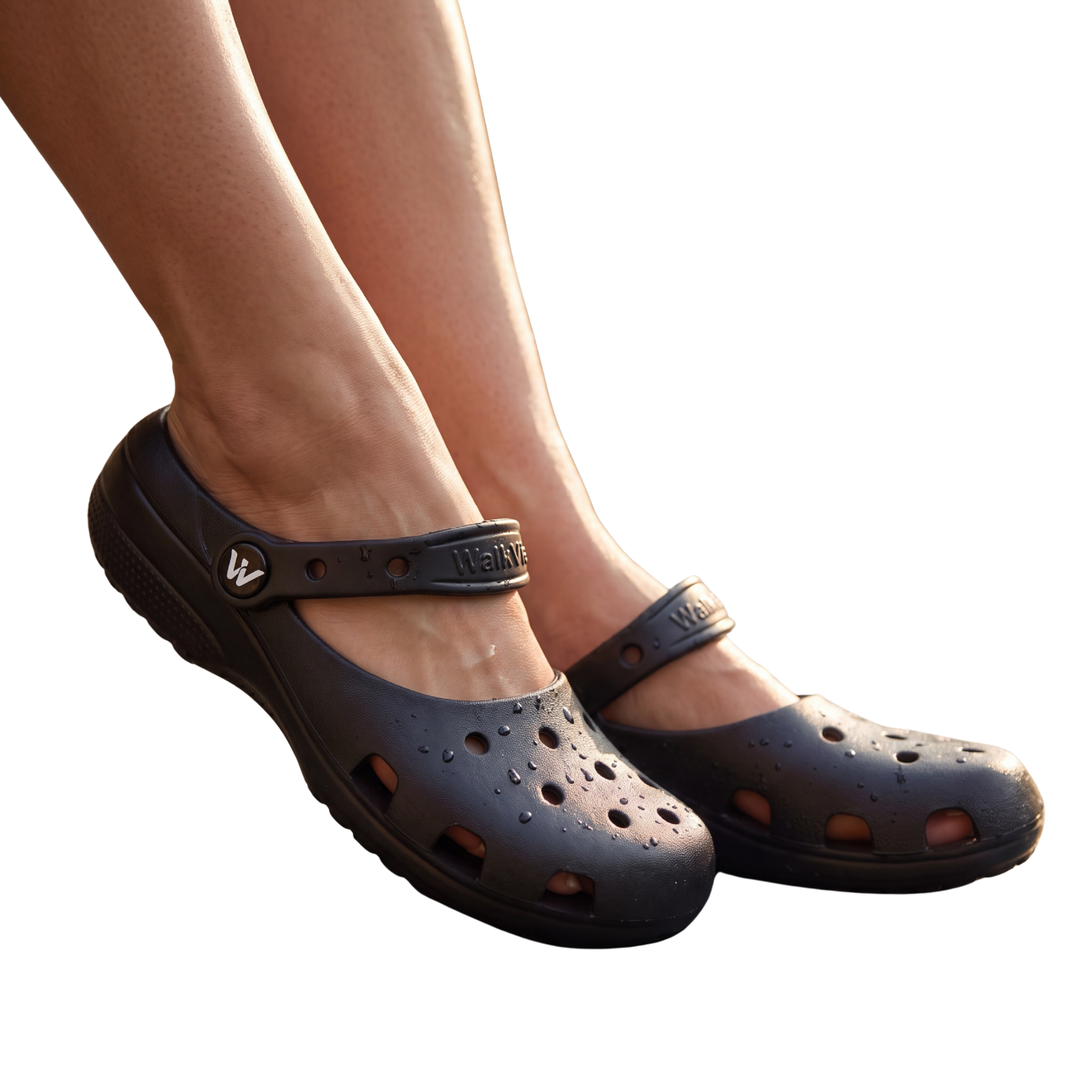 WalkVie Cloud Comfort Ballet Flats - Black